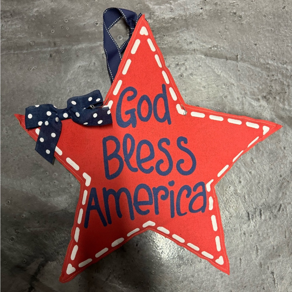 4th of July door hanger